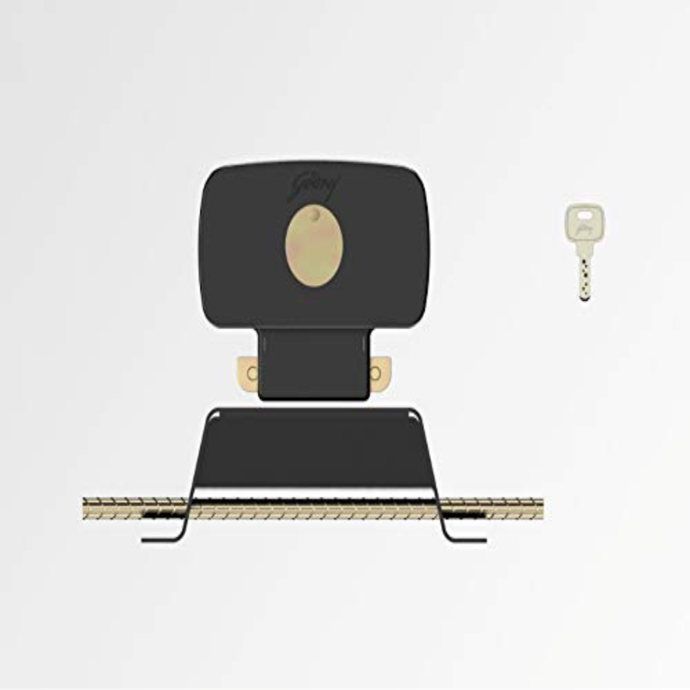 Godrej Locks I Center Shutter Lock 1Ck I For Rolling shutters I 3 Keys I 5 Years Warranty I Brown Finish